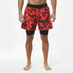 Pantalones Cortos Deportivos de Doble Capa Personalizados al por Mayor, Fabricante OEM, Proveedor, Poliéster 140-220 GSM, Producción de Marca Privada - Product Image 2