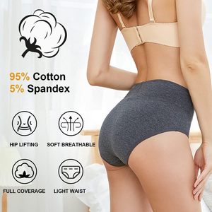 Culotte Femme en Coton Tricoté à Motifs Floraux, Écologique, avec Nœud, Douce, Extensible, Respirante, Confortable, Usage Quotidien, Taille Haute - Product Image 5