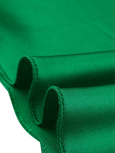 Elegant Green Satin Sleeveless V-Neck Knee-Length Nightgown Elastic Waist Loose Fit Plus Size Women's <b>Loungewear</b> Spring Style - Product Image 4