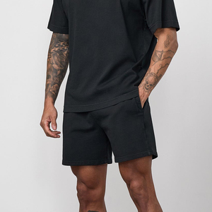 Shorts de sport pour hommes, style décontracté, taille mi-haute, en toile tricotée, respirants, avec cordon de serrage, style tendance, vente en gros - Product Image 6