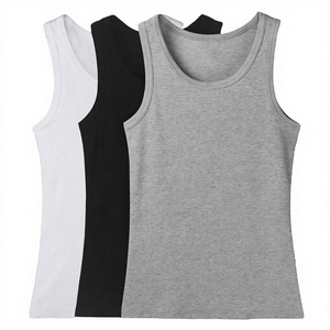 Débardeurs pour hommes élégants et tendance, en coton, sans manches, prix bas, haute qualité, tissu respirant, logo sur le devant, séchage rapide - Product Image 5
