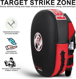 Gants de boxe d'arts martiaux rapides Farabi en cuir véritable avec sangle auto-agrippante personnalisable de qualité supérieure pour la MMA – Vente en gros - Product Image 4