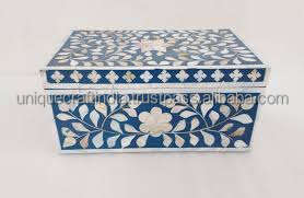 Elegante caja de almacenamiento hecha a mano con incrustaciones de hueso, diseño Natural pulido por Unique Crafts India para joyería y regalo de recuerdos - Product Image 6