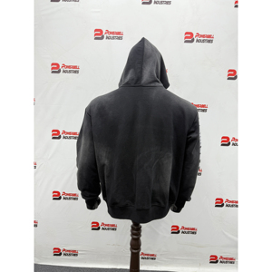 Sweat à capuche surdimensionné vintage streetwear de haute qualité pour homme, imprimé sur mesure, délavé à l'acide, avec épaules tombantes, fabriqué par un fabricant OEM - Product Image 4