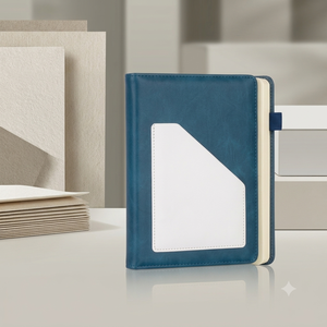 Front Side Pocket Hardcover <b>A5</b> Premium Journal Notebook Multicolor Business Office <b>Diary</b> Custom Logo Printing 80 GSM Inner Pages - Product Image 1