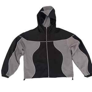 Custom Logo Waterproof Breathable Eco-Friendly Lightweight <b>Wind</b> <b>Breaker</b> Men Track Suits Outdoor Regular Fit 100% Tracksuit - Product Image 2