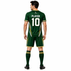 Conjunto de Uniforme de Fútbol Sublimado Personalizado OEM, Pantalones Cortos de Fútbol para Hombre, Ropa Deportiva de Secado Rápido, Ropa de Entrenamiento para Equipos - Product Image 4