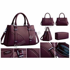 Bolso de Mano de Cuero para Mujer, Elegante Bolso Tote Estructurado con Asas Dobles y Correa de Hombro Ajustable - Product Image 6