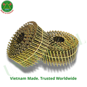 Clavos en rollo de 1-1/4" x 0.083, 14000 unidades, con vástago roscado y recubrimiento de color amarillo para fabricación de palets, de Vietnam |   Clavo en rollo - Product Image 2