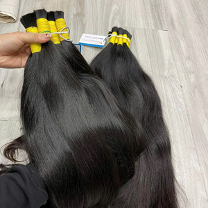 Gran oferta 100% extensiones de cabello a granel liso Natural de Color vietnamita muy sedoso de alta calidad sin enredos grandes en Stock - Product Image 4