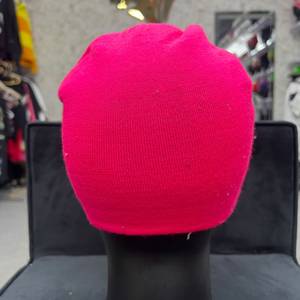 Bonnet d'hiver unisexe pour adulte, 100% acrylique, style décontracté, couleur unie, tricot jacquard, broderie 3D, bouton rose, modèle courant - Product Image 2