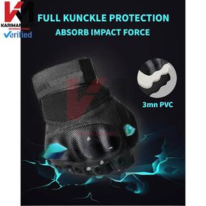 Guantes Tácticos Premium para Paintball, Palma con Absorción de Impactos, Protección Reforzada en los Nudillos, Dorso de Malla Transpirable, Antideslizantes, Dedos Completos - Product Image 5