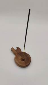 Porte-encens en bois en forme de cœur, fait main, brûleur aromatique en bambou, utilisation toute l'année, artisanat en bois écologique pour la décoration intérieure - Product Image 4