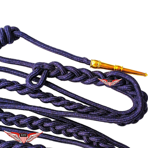 Aiguillette tressée pour officiers, cordon de cérémonie avec embout en laiton - Product Image 3