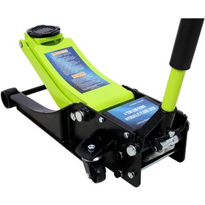 Martinetto idraulico a basso profilo verde da 4 tonnellate (8000 libbre) con portata di sollevamento da 2,5 a 20 pollici per auto - Product Image 5