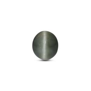 Loose Catseye Gemstone 4.1 Carat Heart Oval Emerald Cut for Fine Jewelry - Product Image 1