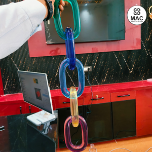 Customization <b>resin</b> wall Chain links big size and <b>clear</b> colors multi colors <b>resin</b> big links available All Colour Available - Product Image 4