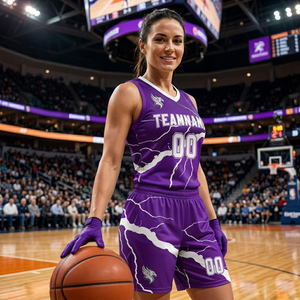 Tenues d'équipe de basketball de qualité supérieure, ensemble de maillots de basketball confortables, uniforme 7x7 unisexe, ensembles 7v7, vêtements de sport - Product Image 4