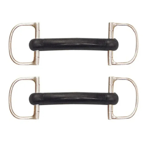 บิตม้าแบบ D-Ring ยางหุ้มปาก หัวจับสแตนเลส สำหรับขี่ม้า - Product Image 2