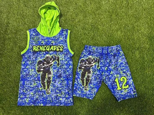 Uniformes de Fútbol Americano 7v7 Personalizados 2026 con Logotipo, Transpirables, Compresivos, 100% Poliéster, Bajo Costo - Product Image 3