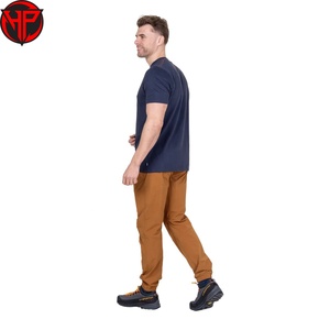 Pantalon chino slim fit pour homme, coupe droite, taille mi-haute, respirant, tissé, décontracté, pour l'extérieur, pantalon de montagne - Product Image 6