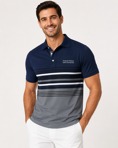 Camisa Casual de Hombre con Botones, Tejido de Punto de Poliéster/Algodón, Manga Corta, Impresión Personalizada, Servicio OEM, Corte Regular de Verano - Product Image 5