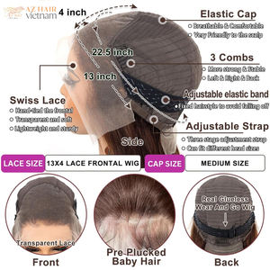 5x5 Bone Straight & Curly Glueless <b>Lace</b> Closure Wig Human Hair 12-20'' Vietnamese Human Hair Wigs for Women 180% Density - Product Image 6