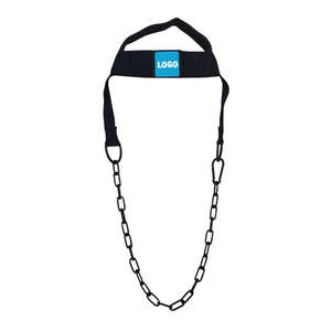 Heavy Duty Durable Comfortable Gym Weightlifting Neck Head <b>Harness</b> with PU <b>Leather</b> and Stainless Steel for Men - Product Image 5