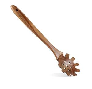 Cuillère à spaghetti en bois en forme d'éventail, accessoires de cuisine, outils de cuisson, cuillère à spaghetti en bois d'acacia - Product Image 1