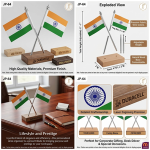 Tablero de Escritorio de Madera Sólida Premium para Productos de Oficina Promocionales con Impresión Personalizada para Acción de Gracias y Navidad - Product Image 3