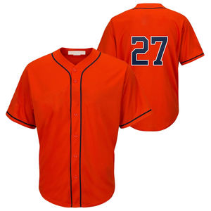 Maillot de baseball à manches courtes imprimé par transfert thermique personnalisé, uniforme d'équipe OEM, respirant, séchage rapide, UPF 50, vêtements de sport en polyester - Product Image 5