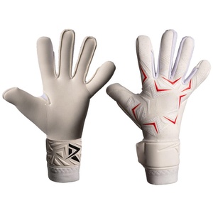 Football Goalkeeper Gloves PU <b>Full</b> Finger Non <b>Slip</b> Breathable Adjustable Wrist Strap Hook Loop Closure Unisex Silicone Printing - Product Image 4