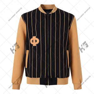 Chaqueta de Béisbol Varsity Unisex de Alta Calidad Alppha Phi Aplha, Mangas en Contraste, Impermeable, Transpirable, para Invierno - Product Image 1