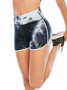 Shorts Deportivos para Mujer, Sublimados, Versátiles, para Gimnasio y Pilates, con Material Elástico de Alta Resistencia para Mejorar la Estabilidad del Core - Product Image 3