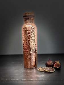 Handmade Copper Bohemian Design Eco-Friendly Reusable <b>Water</b> <b>Bottle</b> Large Capacity for Home Office Outdoor Use Camping Travel - Product Image 1