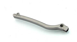 Componente de hardware de acero inoxidable mecanizado de precisión: Pinza, soporte de montaje tipo horquilla, mango ergonómico con perilla y articulación. - Product Image 4