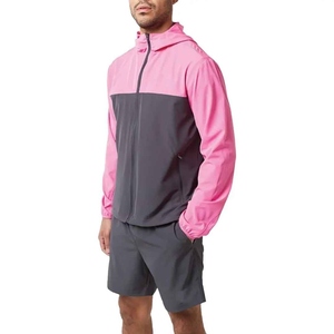 Conjunto Deportivo de Chaqueta Cortavientos con Capucha y Pantalones Cortos para Hombre, con Bloques de Color, de Secado Rápido y Ligero, para Primavera - Product Image 6