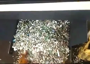 Broyeur de déchets robuste à double arbre, électrique semi-automatique manuel, 200 kg/h, équipement de recyclage du plastique pour les déchets - Product Image 5