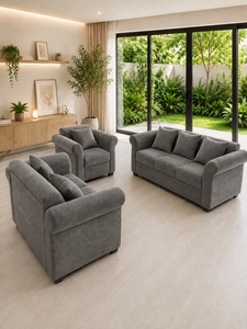 Canapé contemporain 321 places gris orchidée pour salon, hôtel, appartement, villa – Tissu personnalisé, écologique, fabricant de tissus haut de gamme - Product Image 4