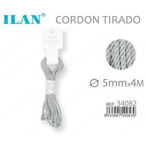 Cordón Trenzado Iln de 5 mm x 4 m, Color Gris Plateado - Product Image 3