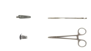 Pinzas Portaagujas de Acero Inoxidable Derf, Instrumentos Quirúrgicos, Mordazas Dentadas, Clase I, Modelo HEX-NH-93, Esenciales para Cirugía Plástica - Product Image 6