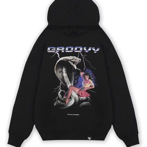 Sudadera con capucha personalizada con serigrafía para hombre, estilo urbano, sudaderas con capucha estampadas a la moda, sudaderas con capucha de mezcla de algodón para hombre - Product Image 4