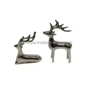 Sculpture décorative personnalisée en aluminium de cerf avec finition or Cerf décoratif sur mesure pour la maison par Decor impex - Product Image 4