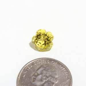 Cuarzo Limón Natural, Corte Flor, 10mm, Grado Premium Raro, Gema Suelta Amarilla para Joyería - Product Image 5