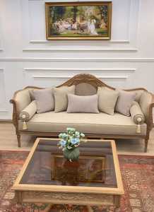 Luxury Traditional Hand Curved Living Room <b>Sofa</b> Set Furniture Royal Classic <b>Sofa</b> Set Antique <b>Sofa</b> set Fiber Upholstered <b>Sofa</b> Set - Product Image 4