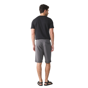 Pantalones Cortos Deportivos Grises Personalizados para Hombre, Cintura Elástica con Cordón, Bolsillos Laterales, por Encima de la Rodilla, Corte Informal y Relajado, Marca Privada, Venta al Por Mayor - Product Image 2