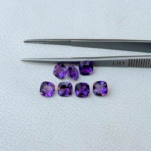 Piedra de Amatista Africana Púrpura Natural de 6 mm, Forma de Cojín Facetada, Gema Semipreciosa Suelta, Servicio Libre de Impuestos, Envío a Todo el Mundo - Product Image 3
