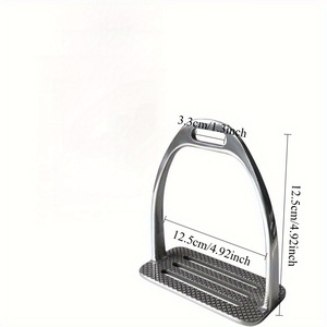 Estribos Duraderos para Montar a Caballo, Resistentes al Óxido, de Acero, Antideslizantes, con Reposapiés Anchos, Equipo Ecuestre para Exteriores - Product Image 3