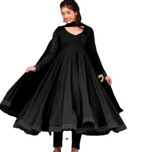 Dernière robe lourde en fausse georgette Anarkali par Fab Zone - Product Image 1