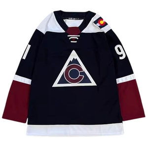 เสื้อฟุตบอลทีมเยอรมนีสีน้ำเงินขาวลายทางคลาสสิกแบบขายส่งสั่งทำพิเศษ ระบายอากาศได้ดี ซับเหงื่อได้ดี พิมพ์ลายแบบ Sublimation เต็มตัว - Product Image 3